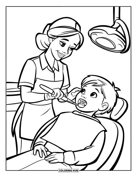 Dentista Para Colorir