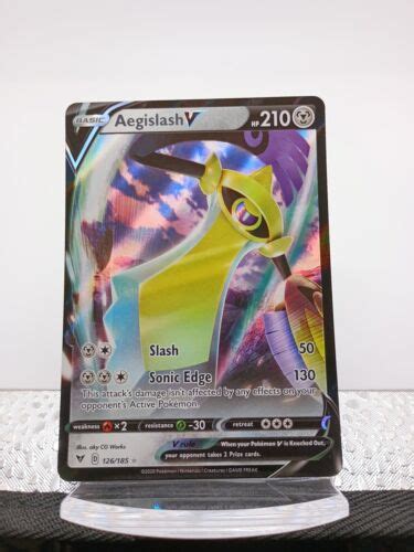 Aegislash V Ultra Rare Vivid Voltage Pokemon Tcg Near Mint Ebay