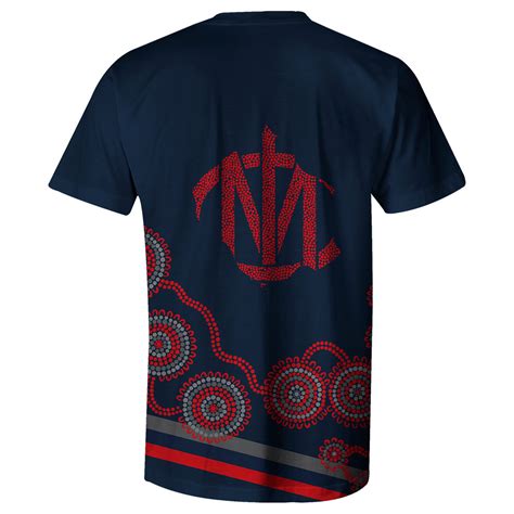 melbourne demons afl  mens indigenous tee