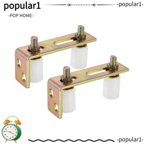 POP 2 Pcs Sliding Door Guide Plastic Pulley Slide Gate Guide Roller