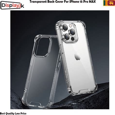 Transparent Back Cover For iPhone 15 Pro MAX - Display.LK