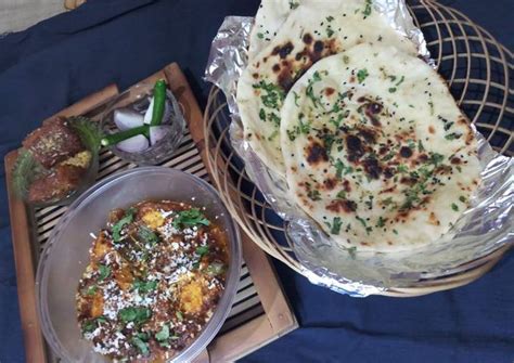 Butter Naan With Kadhai Paneer Recipe By Neelima Mishra Cookpad