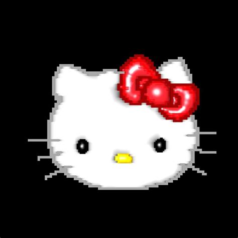 Hello kitty pixel art! | Hello kitty, Pixel art, Kitty