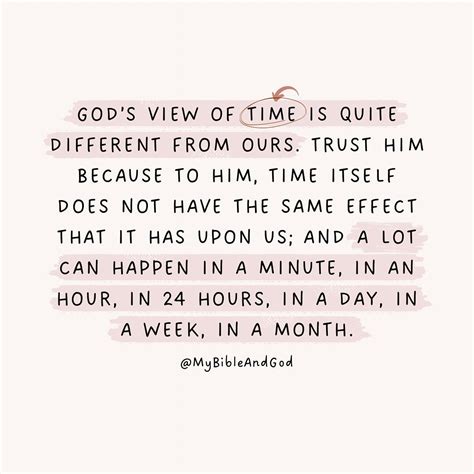 God’s view of time is different from ours, and He keeps His promises ...
