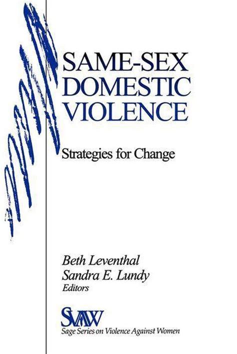 Sage Series On Violence Against Women Same Sex Domestic Violence