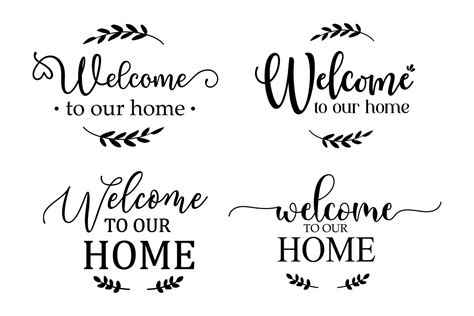 Welcome to our home sign For decorating the front of the house to greet ...