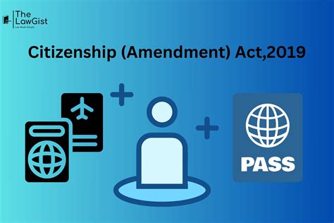 CITIZENSHIP (AMENDMENT) ACT, 2019 (KEY ASPECTS) - The LawGist