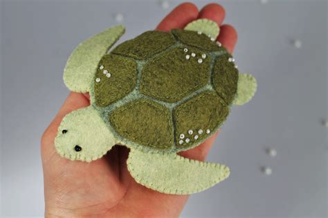 Felt Sea Turtle Sewing Pattern Felt Ornament Ocean Pattern Svg Pdf