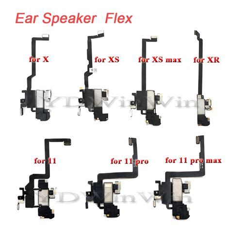 Earpiece Ear Speaker Assembly Flex Cable For Iphone X Xs Xr 11 Pro Max Front Light Sensor Ribbon