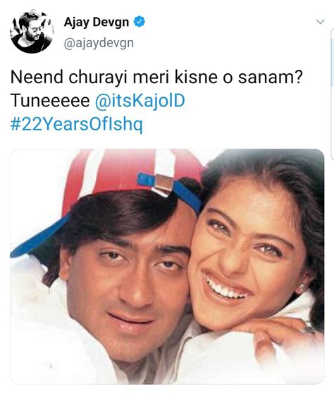 Ajay Devgan and Kajol's Film Ishq Completes 22 Years - Masala.com