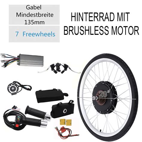 28 Zoll E Bike Heckmotor Conversion Kit 48V 1000W Ebike Elektrofahrrad