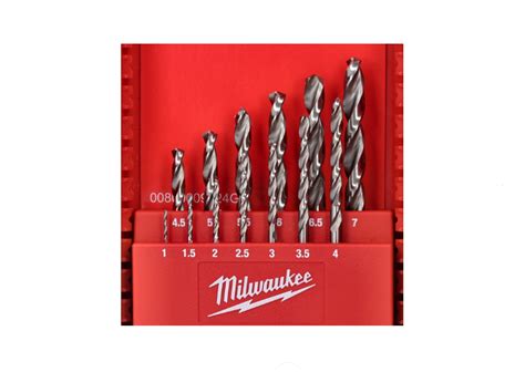 Milwaukee Thunderweb HSS G Din 338 Metal Drill Bit Set W Case 19