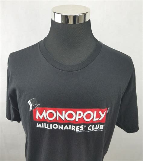 Monopoly Millionaires Club Official Lottery Black T Gem