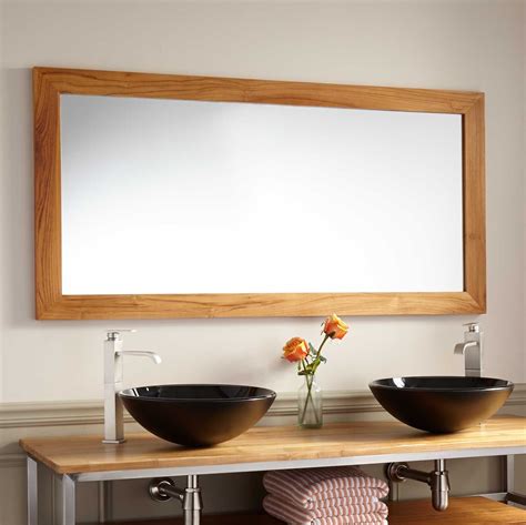 Wulan Teak Mirror Natural Teak Bathroom Mirrors Bathroom Teak