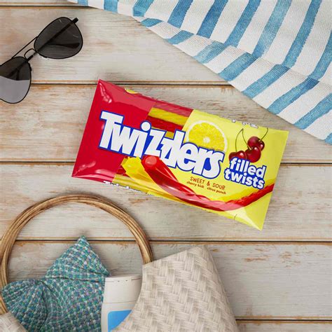 Twizzlers Filled Twists Cherry And Citrus Flavored Sweet And Sour Chewy