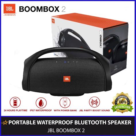 Jbl Boombox Portable Bluetooth Speaker Waterproof Powerful Sound And