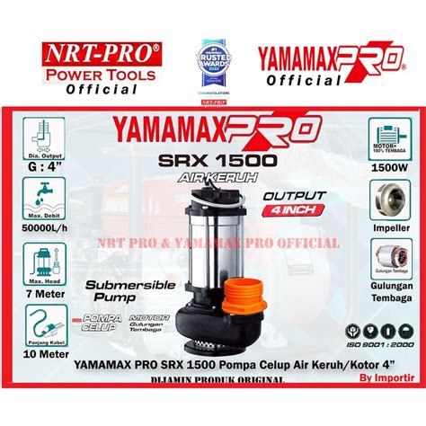 Jual Yamamax Pro Srx Pompa Celup Air Kotor Keruh Sungai Inch