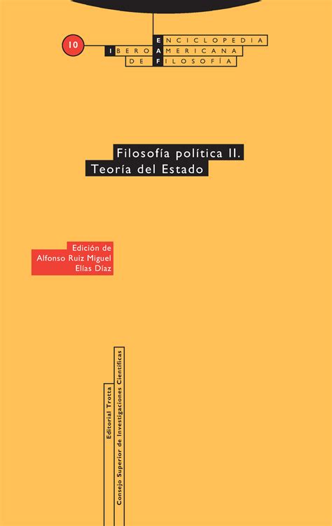 Filosof A Pol Tica Ii Teor A Del Estado Eiaf Editorial