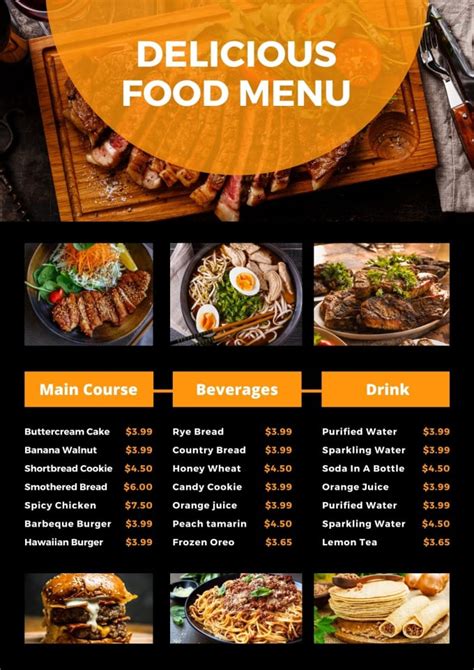 Design awesome restaurant menu, food menu in 6 hrs by Mesho_mafia | Fiverr