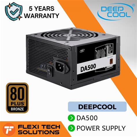 Deepcool Da Plus Bronze Non Modular W Psu Power Supply Flexi