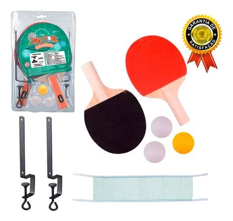 Kit T Nis De Mesa Ping Pong Raquete Bolas E Suporte Rede