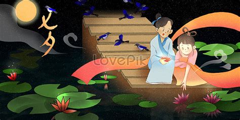 Tanabata Lovers Illustration Imagepicture Free Download 400338727