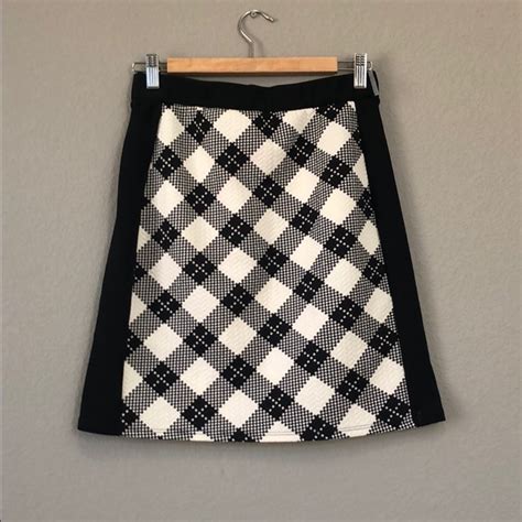 Gilli Skirts Gilli Black And White Checkered Skirt Poshmark