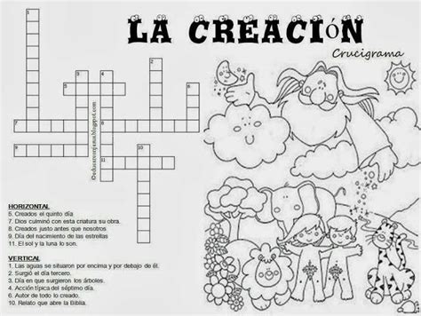 crucigrama de la creación resuelto Brainly lat