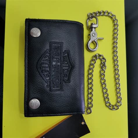 Harley Davidson biker wallet, Motorcycles, Motorcycle Accessories on Carousell