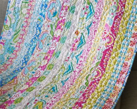 Modern Kumari Garden Baby Girl Quilt Crib Cot Blanket Vintage Inspired