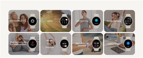 Parsonver Smartwatch Damen Herren Rund Mit Telefonfunktion Fitnessuhr