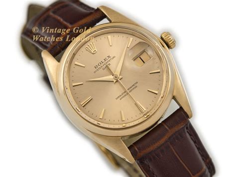 Rolex Oyster Perpetual Date Model Ref Ct Vintage Gold