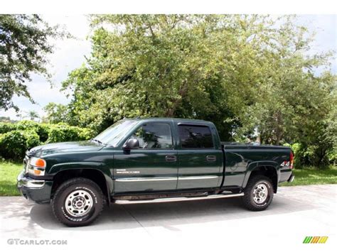 2003 Polo Green Metallic Gmc Sierra 2500hd Slt Crew Cab 4x4 37175213 Photo 2