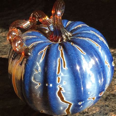 My New Large Nick Leonoff Hand Blown Glass Pumpkin 2017 I Picked This Pumpkin At The Bagi