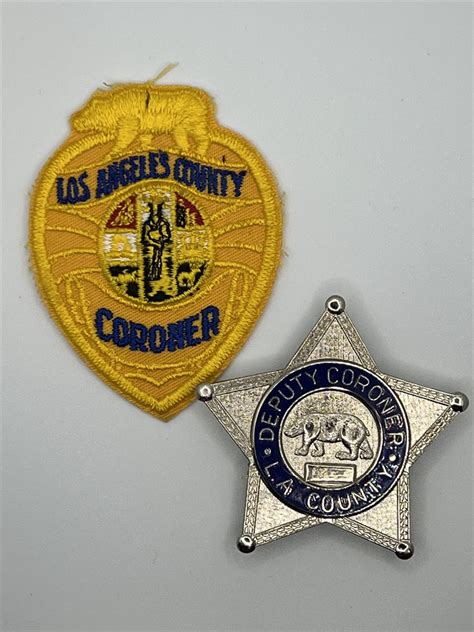 Collectors-Badges Auctions - Los Angeles County Deputy Coroner Badge LA ...