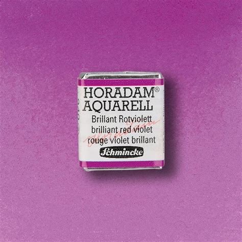 Schmincke Horadam Watercolour Half Pan 940 Brilliant Red Violet S2