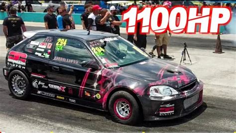 SAVAGE 1100HP AWD Honda Civic DOMINATES Domestics 1600HP GTR H22