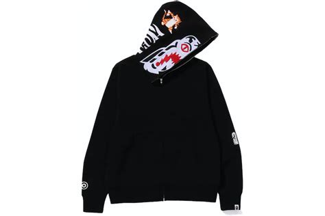 BAPE Tiger Full Zip Hoodie (FW23) Black Men's - FW23 - US