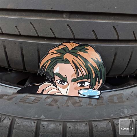 Initial D Impact Blue Mako And Sayuki Peeker Sticker Ph