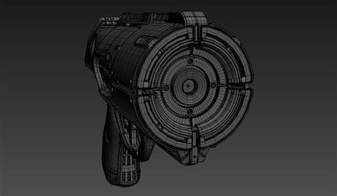 Sci-fi laser gun 3d model