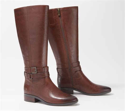 Naturalizer Wide Calf Leather Tall Riding Boot Reid Shopstyle