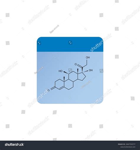 Cortisol Skeletal Structure Diagrammineraolcorticoid Hormone Compound Stock Vector (Royalty Free ...