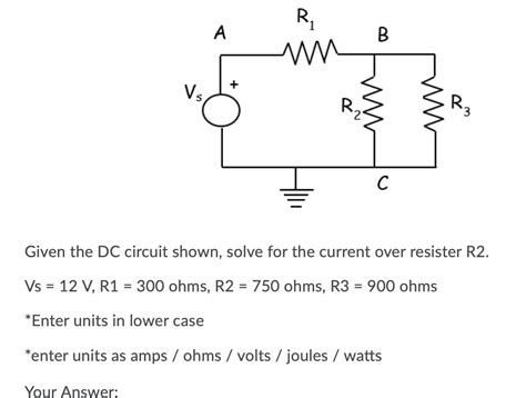 Solved R A B Wy Vs R Ww Ww R Given The Dc Circuit Shown Chegg