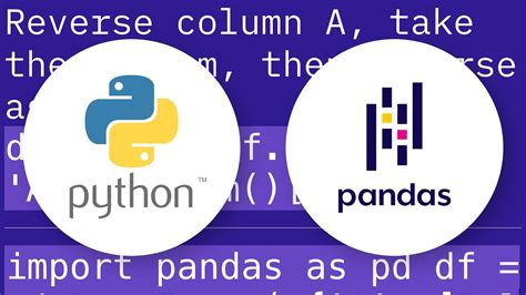 Reversed Cumulative Sum Of A Column In Pandas Dataframe Youtube