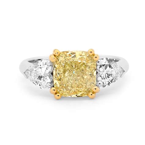 Yellow Diamond Trilogy Ring | Diamonds Intl.