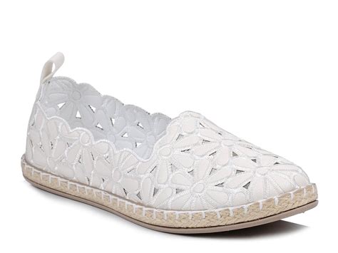 Buty espadryle damskie białe wsuwane NEWS 2417 e Obuwniczy pl