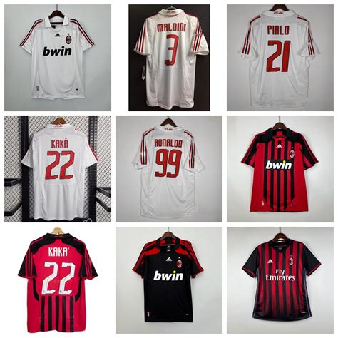 Temporada Ac Milan Retro Casa Fuera De Camiseta De F Tbol