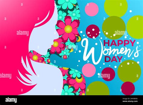 Happy Womens Day 8th March Floral Greeting Card International Womens