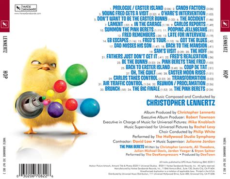 Hop (2011) Original Soundtrack (Back) by kidsfan on DeviantArt