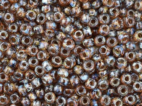 Translucent Smoky Topaz Picasso Miyuki Seed Beads Miyuki Michaels